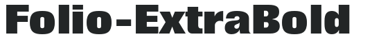 Folio-ExtraBold preview