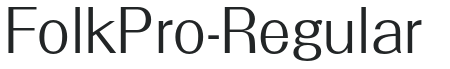 FolkPro-Regular letters preview