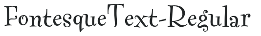 FontesqueText-Regular letters preview