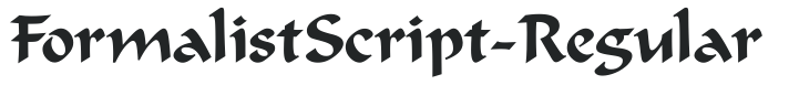 FormalistScript-Regular preview