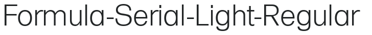 Formula-Serial-Light-Regular letters preview