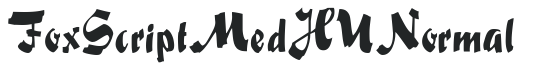 FoxScript MedHU Normal letters preview