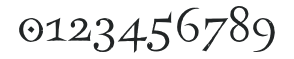 FrancesUncialStd numbers preview