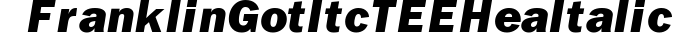 FranklinGotItcTEEHea Italic preview