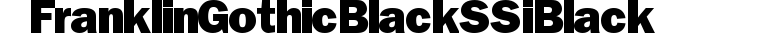 Franklin Gothic Black SSi Black preview