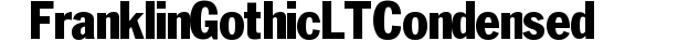 Franklin Gothic LT Condensed preview