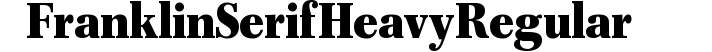 FranklinSerifHeavy-Regular preview