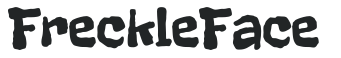 Freckle Face letters preview
