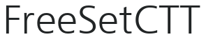 FreeSetCTT letters preview