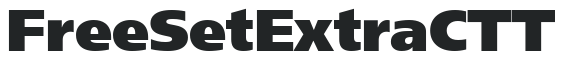 FreeSetExtraCTT letters preview