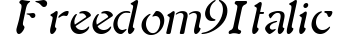 Freedom 9 Italic preview