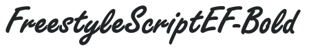 FreestyleScriptEF-Bold letters preview