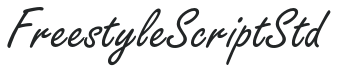FreestyleScriptStd letters preview