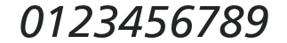 FreewayRomanItalic numbers preview