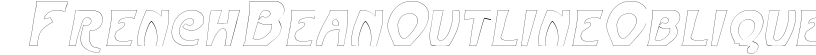 FrenchBeanOutline Oblique preview