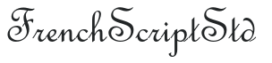 FrenchScriptStd letters preview