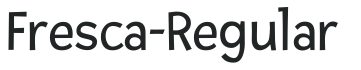 Fresca-Regular letters preview