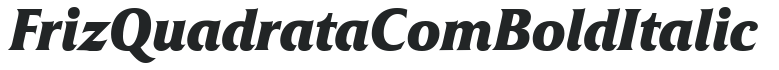 Friz Quadrata Com Bold Italic preview