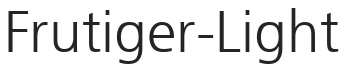 Frutiger-Light preview