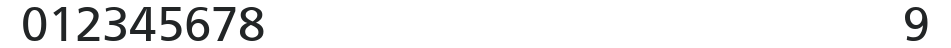 Frutiger-Normal numbers preview