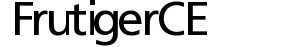 Frutiger CE preview