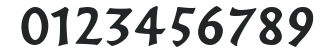Frutiger Capitalis Regular numbers preview