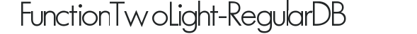 FunctionTwoLight-Regular DB preview