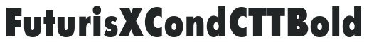 FuturisXCondCTT Bold letters preview
