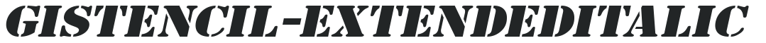GI Stencil-Extended Italic preview