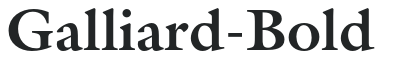 Galliard-Bold preview