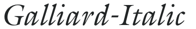 Galliard-Italic preview
