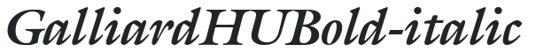 Galliard HU Bold-italic preview