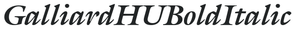 Galliard HU Bold Italic preview