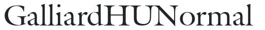Galliard HU Normal preview