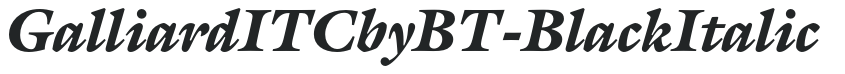 GalliardITCbyBT-BlackItalic preview