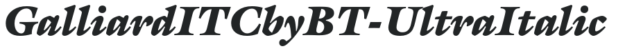 GalliardITCbyBT-UltraItalic preview