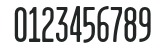 GarageGothicRegular numbers preview