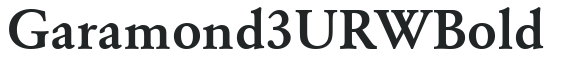 Garamond 3 URW Bold preview