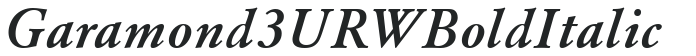 Garamond 3 URW Bold Italic preview