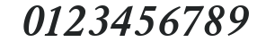 Garamond 3 URW Bold Italic numbers preview