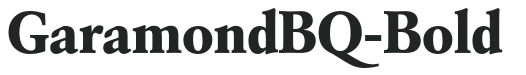 GaramondBQ-Bold preview