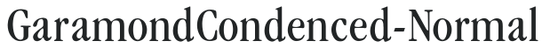 Garamond_Condenced-Normal preview