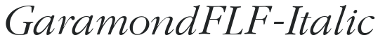 GaramondFLF-Italic preview