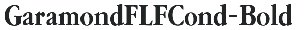 GaramondFLFCond-Bold preview