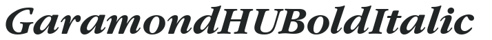 Garamond HU Bold Italic preview