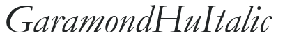 Garamond Hu Italic preview