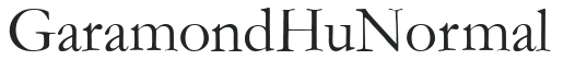 Garamond Hu Normal preview