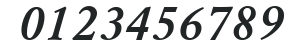 Garamond Medium-Italic numbers preview