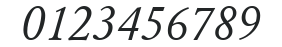 Garamond Normal-Italic numbers preview