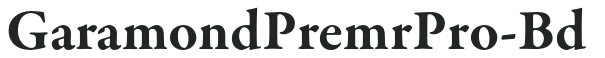 GaramondPremrPro-Bd preview